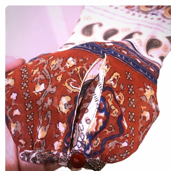 Paisley Long Sleeve Boho Romper - Picture 4 of 6